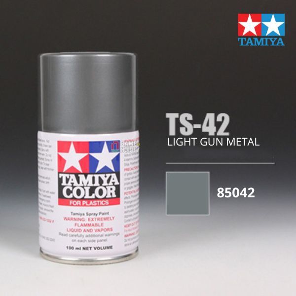  Sơn xịt mô hình Tamiya 85042 TS-42 Light Gun Metal 