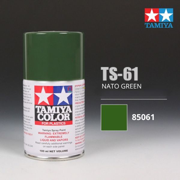  Sơn xịt mô hình Tamiya 85061 TS-61 NATO Green 