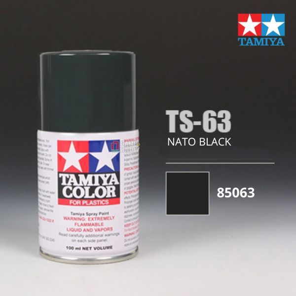  Sơn xịt mô hình Tamiya 85063 TS-63 NATO Black 