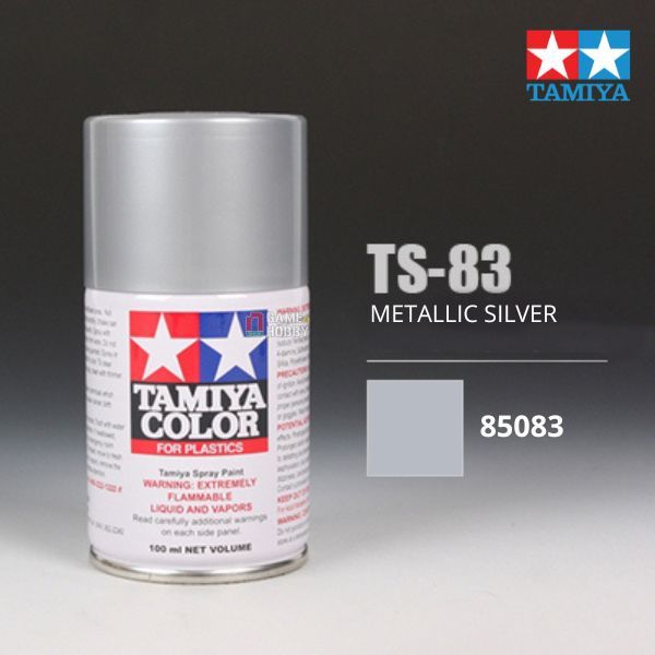  Sơn xịt mô hình Tamiya 85083 TS-83 Metallic Silver 