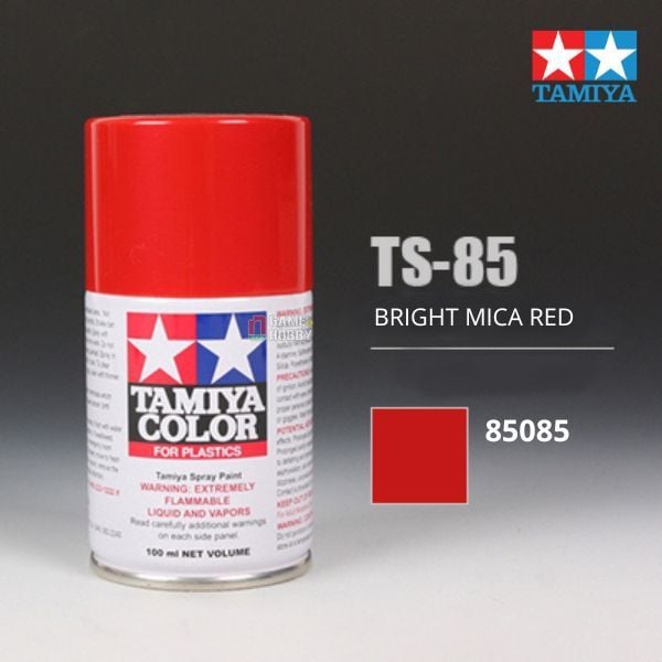  Sơn xịt mô hình Tamiya 85085 TS-85 Bright Mica Red 