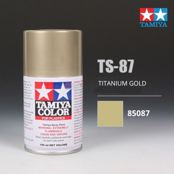Sơn xịt mô hình Tamiya 85087 TS-87 Titanium Gold