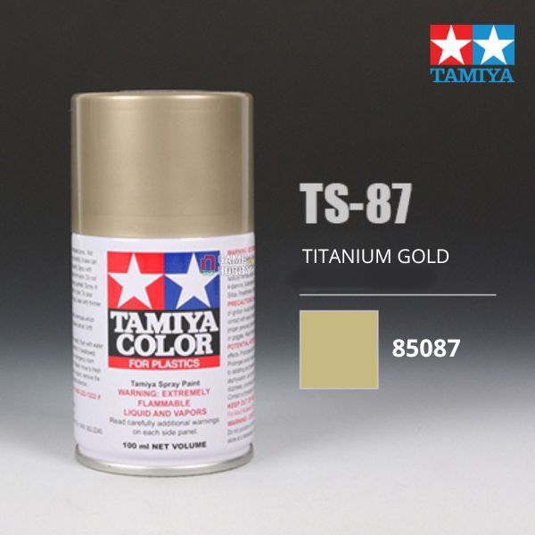  Sơn xịt mô hình Tamiya 85087 TS-87 Titanium Gold 