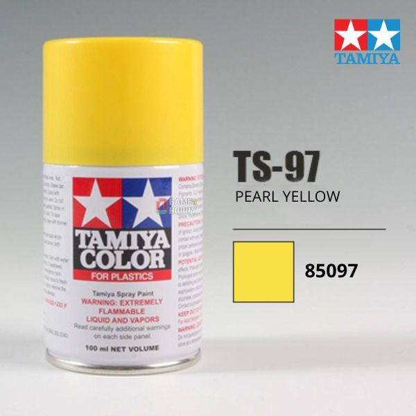  Sơn xịt mô hình Tamiya 85097 TS-97 Pearl Yellow 