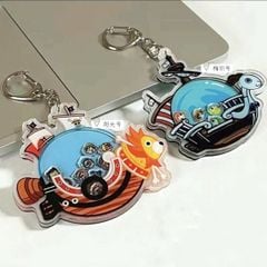 Móc khóa acrylic lắc tàu One Piece