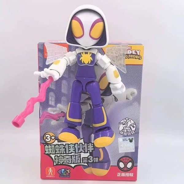 Blokees Spidey & His Amazing Friends Level 03 Ghost Spider Web-Spinners Suits mô hình lắp ráp chất lượng từ Nhật Bản tại nShop
