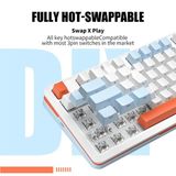  Bàn phím cơ Zifriend S82 Hotswap Trắng Xanh Biển 