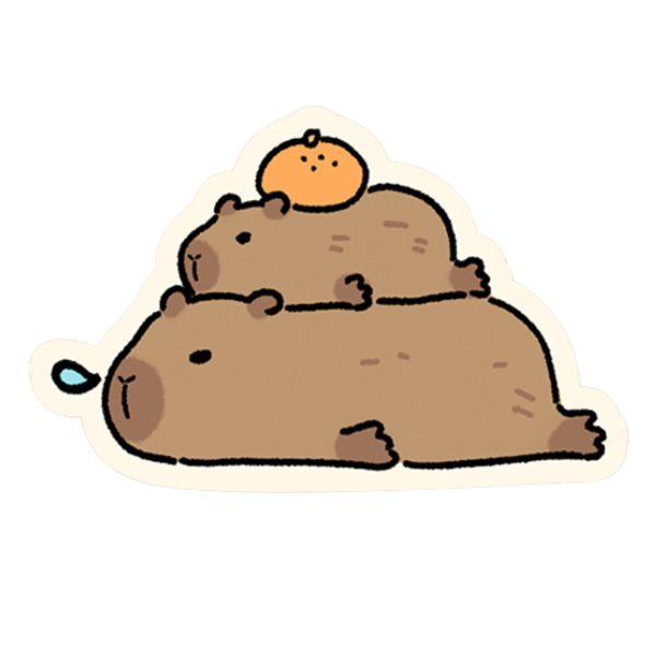  Lót Chuột Trang Trí Bo Viền Capybara Vol 2 