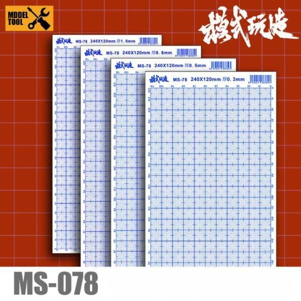  Tấm nhựa ABS custom mô hình có ô ly PlaPlate 