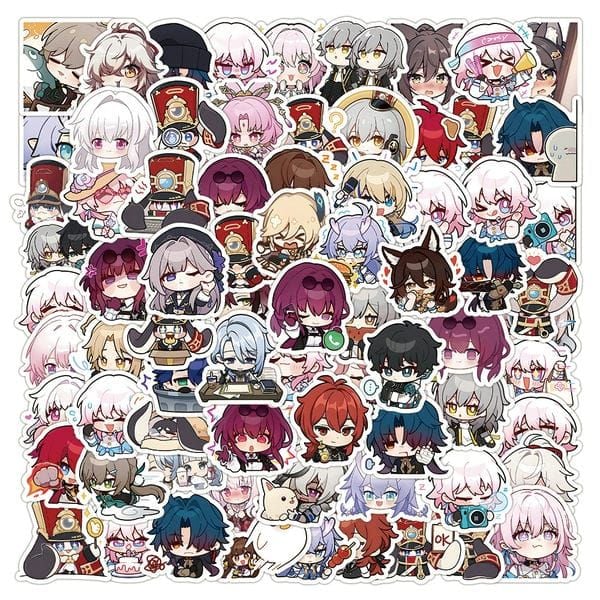  Hình dán sticker Honkai Star Rail tổng hợp 100 cái 