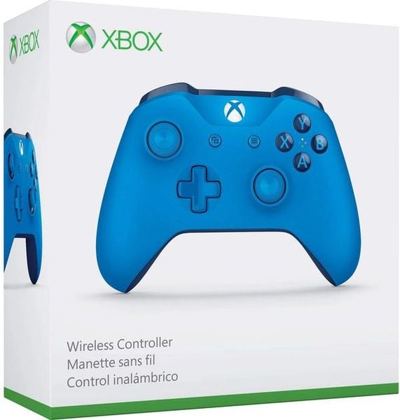 Tay cầm Xbox One S Wireless Controller màu xanh biển