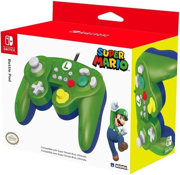  Tay HORI GameCube cho Nintendo Switch - Luigi - Phụ kiện cao cấp 