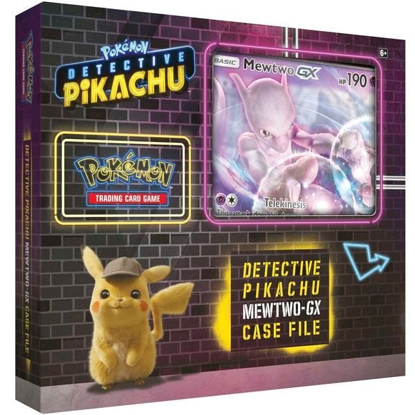 Thẻ bài Pokemon Detective Pikachu Mewtwo-GX Case File chính hãng