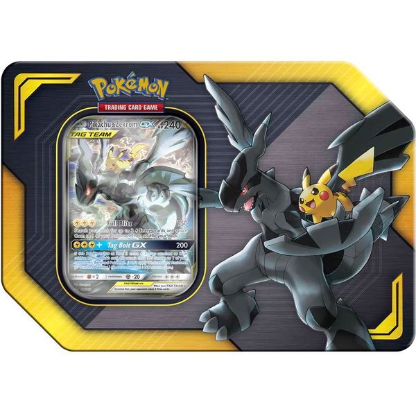  PT42 - Thẻ bài Pokemon Pikachu & Zekrom-GX TAG TEAM Tin 