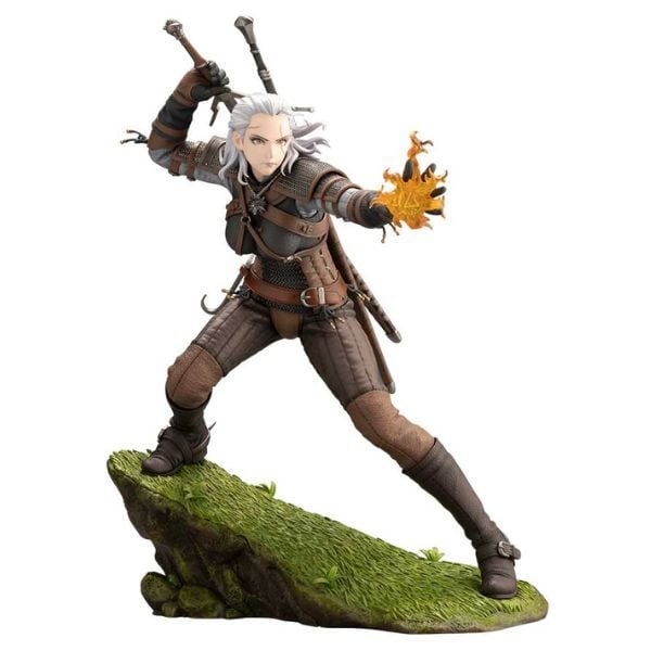 mô hình The Witcher Geralt Bishoujo Statue Kotobukiya SV337 chính hãng