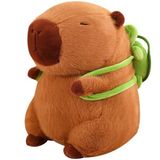  Thú bông chuột lang nước Capybara cõng rùa 