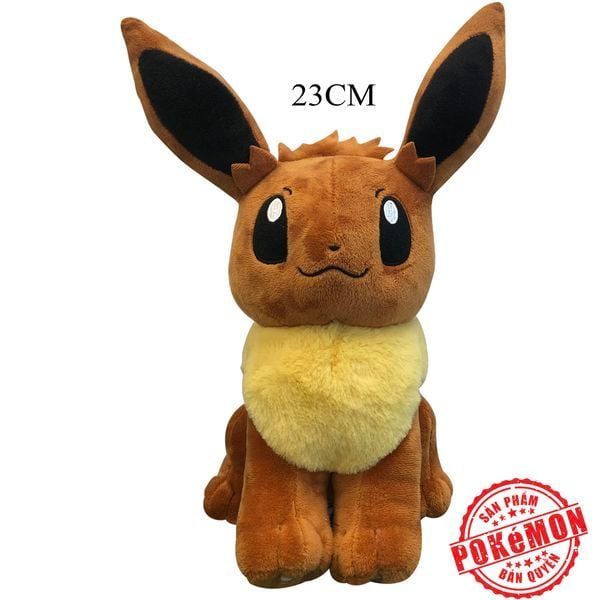  Thú bông Pokemon Eevee - Eevui 23cm - Đồ chơi Pokemon chính hãng 