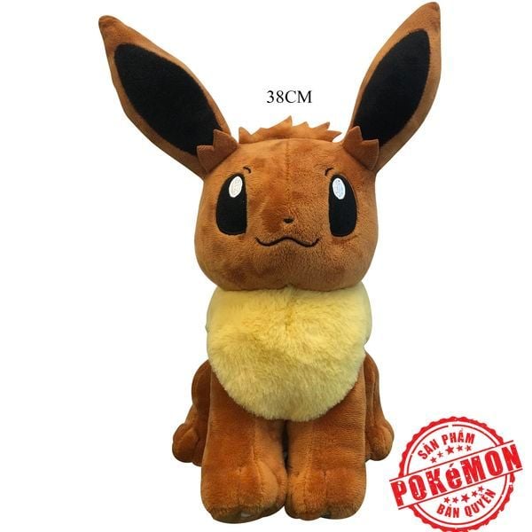 Thú bông Pokemon Eevee - Eevui 38cm - Đồ chơi Pokemon chính hãng siêu đẹp