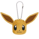  Móc khóa thú bông Pokemon Face Shaped Mascot Plush Eevee Friends Vol.1 Banpresto 