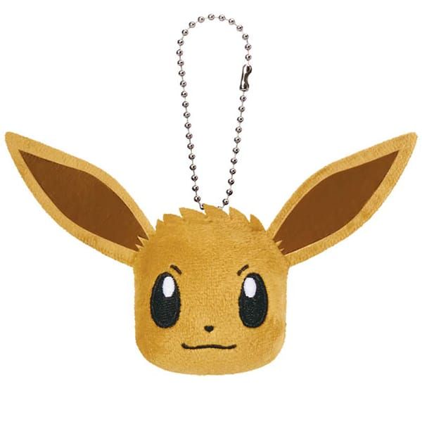  Móc khóa thú bông Pokemon Face Shaped Mascot Plush Eevee Friends Vol.1 Banpresto 