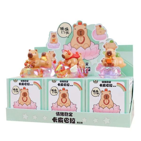 Mô hình Hộp Mù Capybara Chill Chill Tịnh Tâm Blind Box mở ngẫu nhiên trò chơi nhân phẩm hấp dẫn kích thích