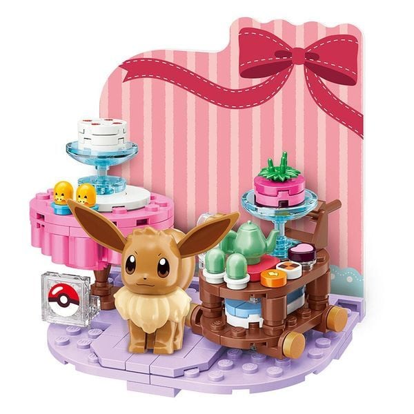 Keeppley Lovely Pokemon Days - Eevee Baking Time K20227 đồ chơi dễ thương đẹp mắt chất lượng tốt nhựa ABS an toàn chính hãng giá rẻ trang trí không gian sống phòng khách phòng ngủ