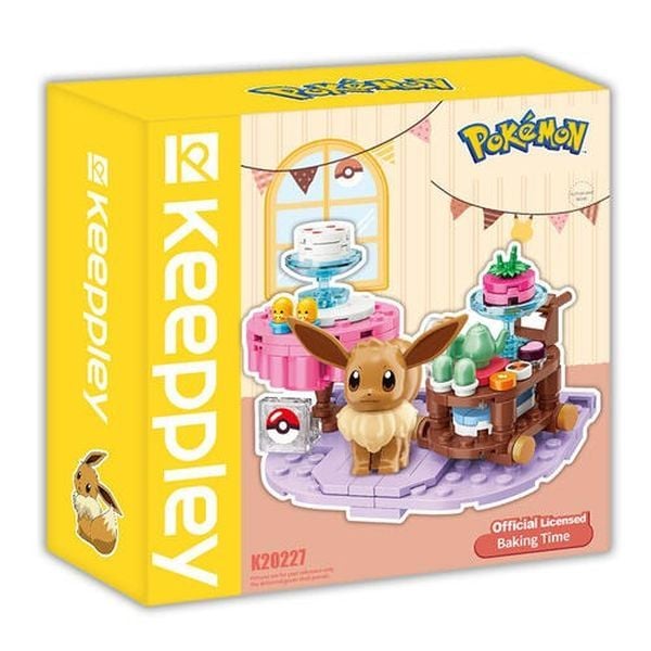 Keeppley Lovely Pokemon Days - Eevee Baking Time K20227 đồ chơi dễ thương đẹp mắt chất lượng tốt nhựa ABS an toàn chính hãng giá rẻ trang trí không gian sống phòng khách phòng ngủ