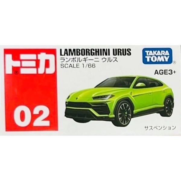 Tomica No. 2 Lamborghini Urus chính hãng