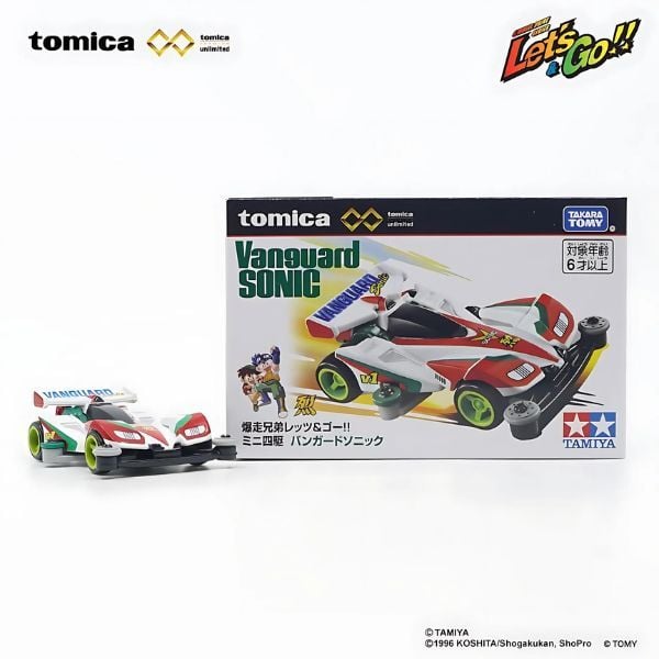 Tomica Premium Mini 4WD Bakusou Kyoudai Let's & Go!! Vanguard Sonic