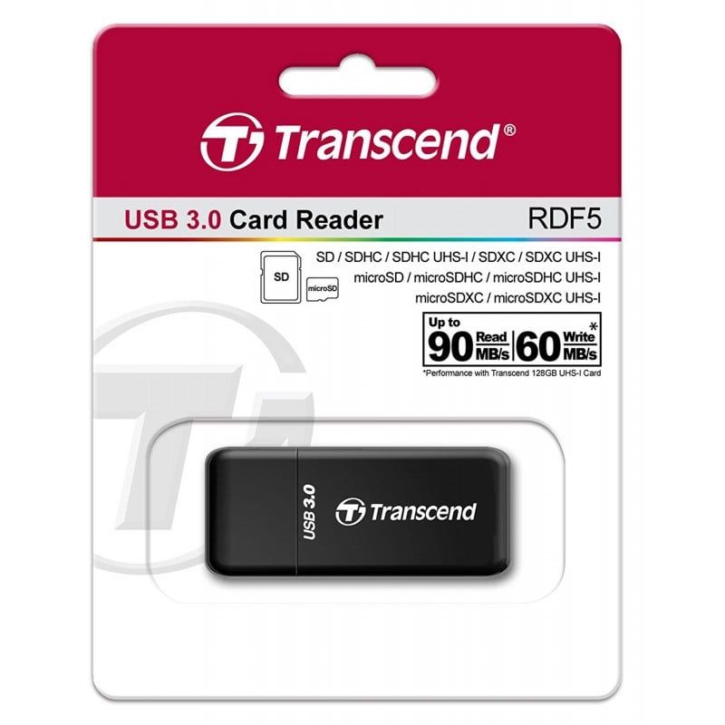  ĐẦU ĐỌC THẺ NHỚ TRANSCEND USB 3.0 READER HỖ TRỢ MICROSD - SD TỐC ĐỘ CAO 