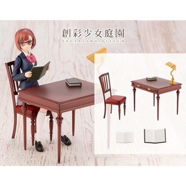 Phụ kiện nội thất bàn học Sousai Shojo Teien After School Retro Desk MV002 chính hãng Kotobukiya đẹp mắt giá rẻ chi tiết chân thực