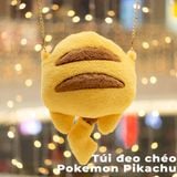  Túi đeo chéo Pokemon Pikachu bông xù 