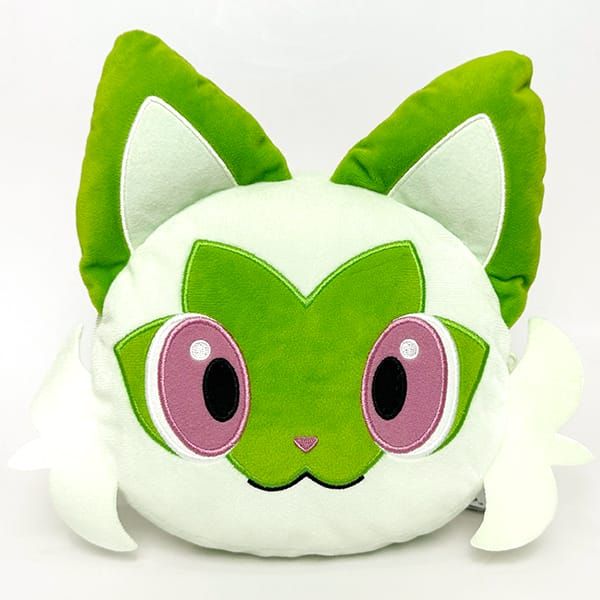  Thú bông kiêm bóp đựng Pokemon Sprigatito Big Face Shaped Plush Pouch 