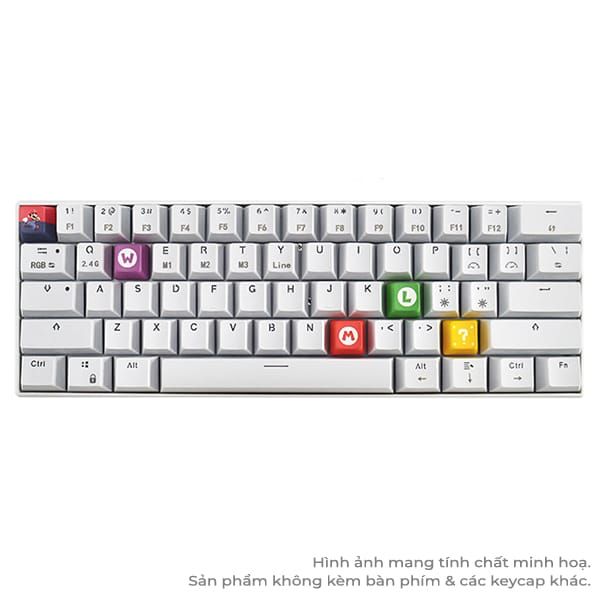  Set nút Keycap Super Mario Colorful cho phím cơ 