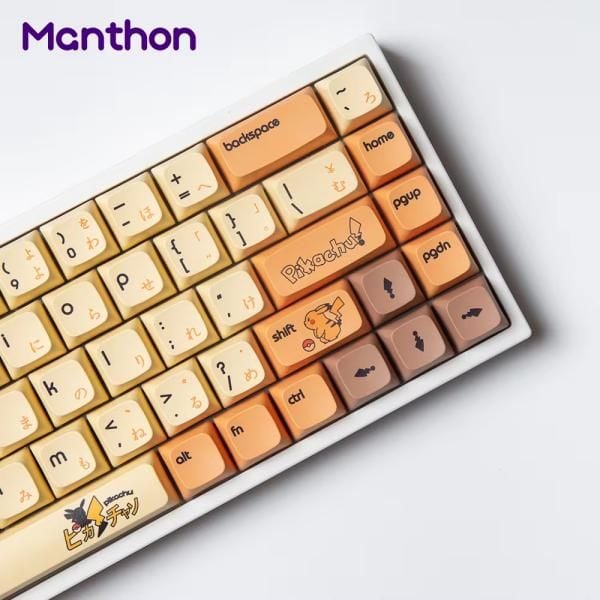  Bộ Keycap bàn phím cơ Manthon Pokemon Pikachu 