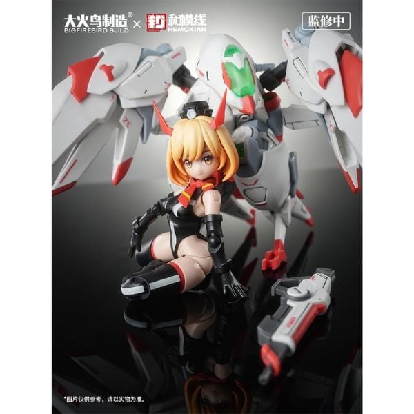 Mô hình lắp ráp Sky-001 Kelly Janet - Hemoxian X BigFireBird Build Full Time JIJIA đẹp mắt tạo dáng đa dạng trang trí trưng bày góc học tập bàn làm việc