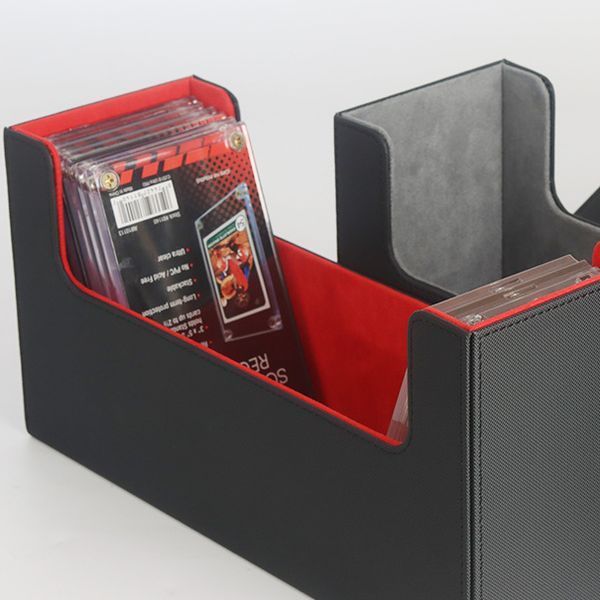 Lam Lót Xám Mang theo bài TCG mọi lúc mọi nơi với Hộp Đựng Bài TCG Da PU Loại Dài cho Pokemon, One Piece, Card Bo Góc bền đẹp, đa màu sắc