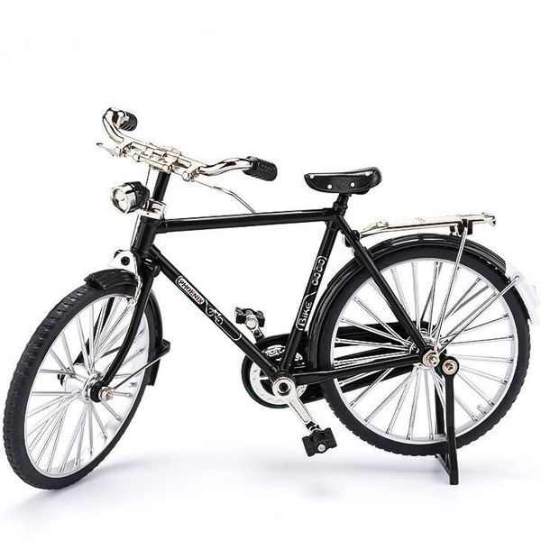 Mô hình lắp ráp xe đạp Phượng Hoàng 28 Vintage màu đen khung kim loại chạy được