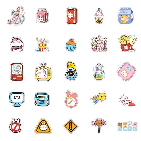  Hình dán sticker những người bạn thú cưng tổng hợp 50 cái Vol 1 