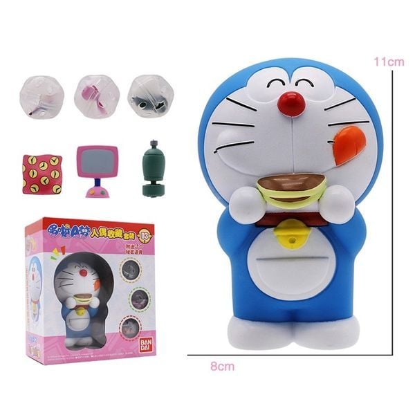 Doraemon Doll Collection Set 03 - Bandai mô hình đồ chơi mèo máy dễ thương đẹp mắt chất lượng tốt chính hãng giá rẻ mua tặng bạn bè người thân trang trí sưu tầm trưng bày