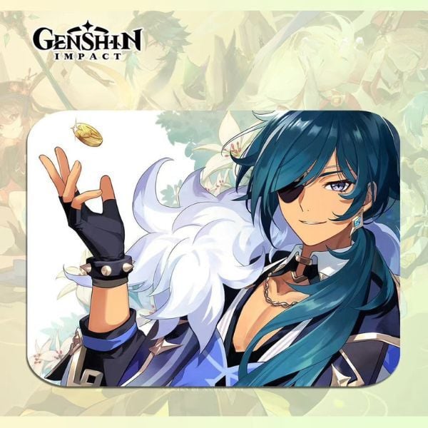 Lót chuột văn phòng khổ nhỏ Genshin Impact hình Kaeya Alberich giá cả hợp lý