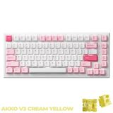  Bàn phím cơ MonsGeek MG75 Prunus Lannesiana - White LED / AKKO Switch V3 Cream Yellow / PBT Double-Shot 