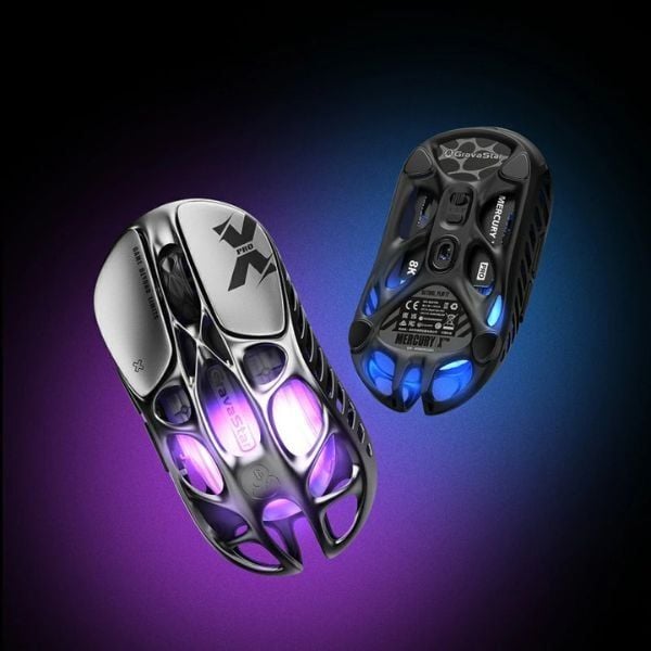  Chuột GravaStar Mercury X Pro 8K Wireless Gaming Mouse 