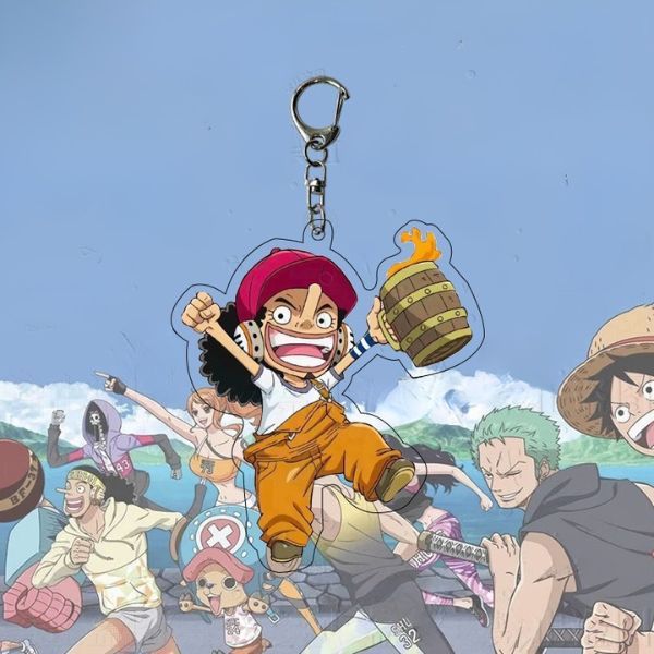  Móc khóa mica One Piece chibi 