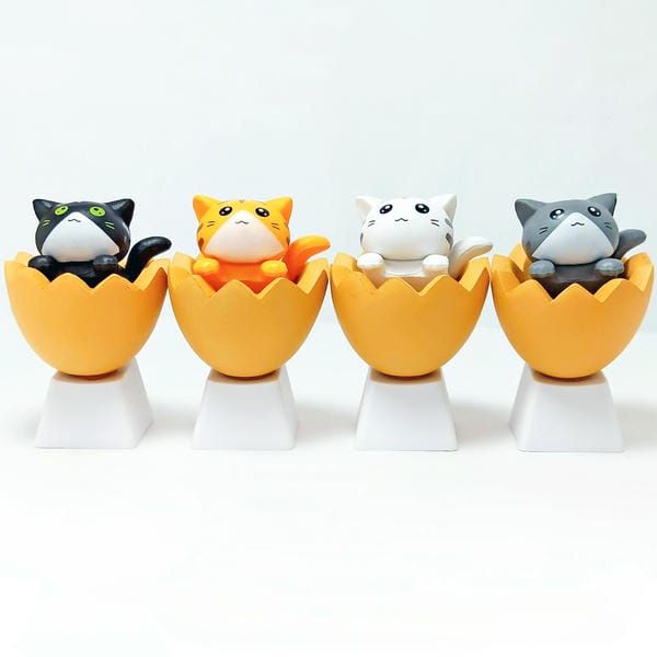  Keycap Mèo trong vỏ trứng cho phím cơ 