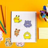  Hình dán Sticker tổng hợp Pokemon Chibi Mẫu B 50 cái ngẫu nhiên 