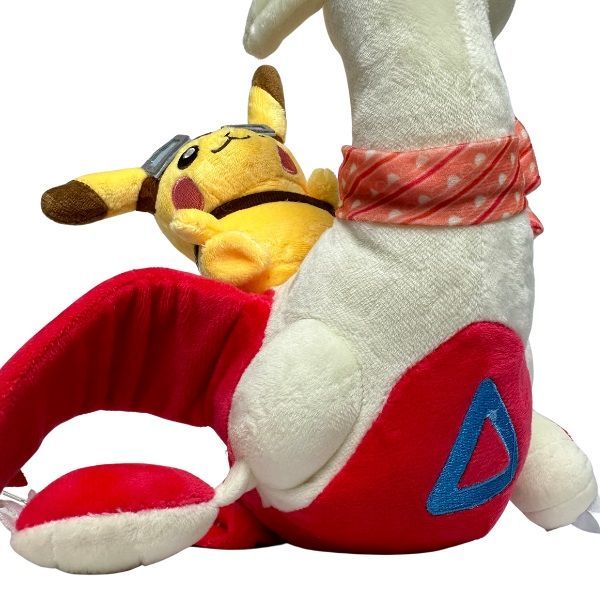  Thú bông Pokemon Pikachu cưỡi Latias 28cm - Hàng bản quyền chính hãng 