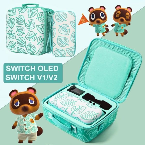 Vali du lịch Animal Crossing kèm túi đựng Nintendo Switch OLED