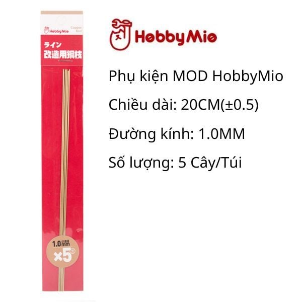 Vật liệu tùy biến custom mô hình Hobby Mio - thanh đồng tròn đặc 