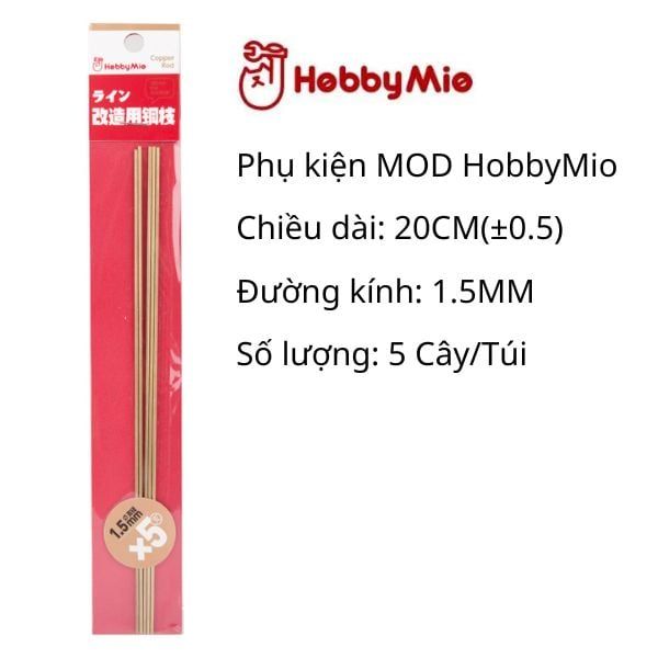  Vật liệu tùy biến custom mô hình Hobby Mio - thanh đồng tròn đặc 